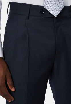 Boggi Milano Costume À Micromotif En Pure Laine