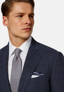 Boggi Milano Costume Prince-De-Galles En Pure Laine