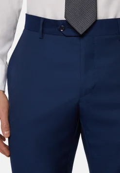 Boggi Milano Costume Bleu Roi En Pure Laine