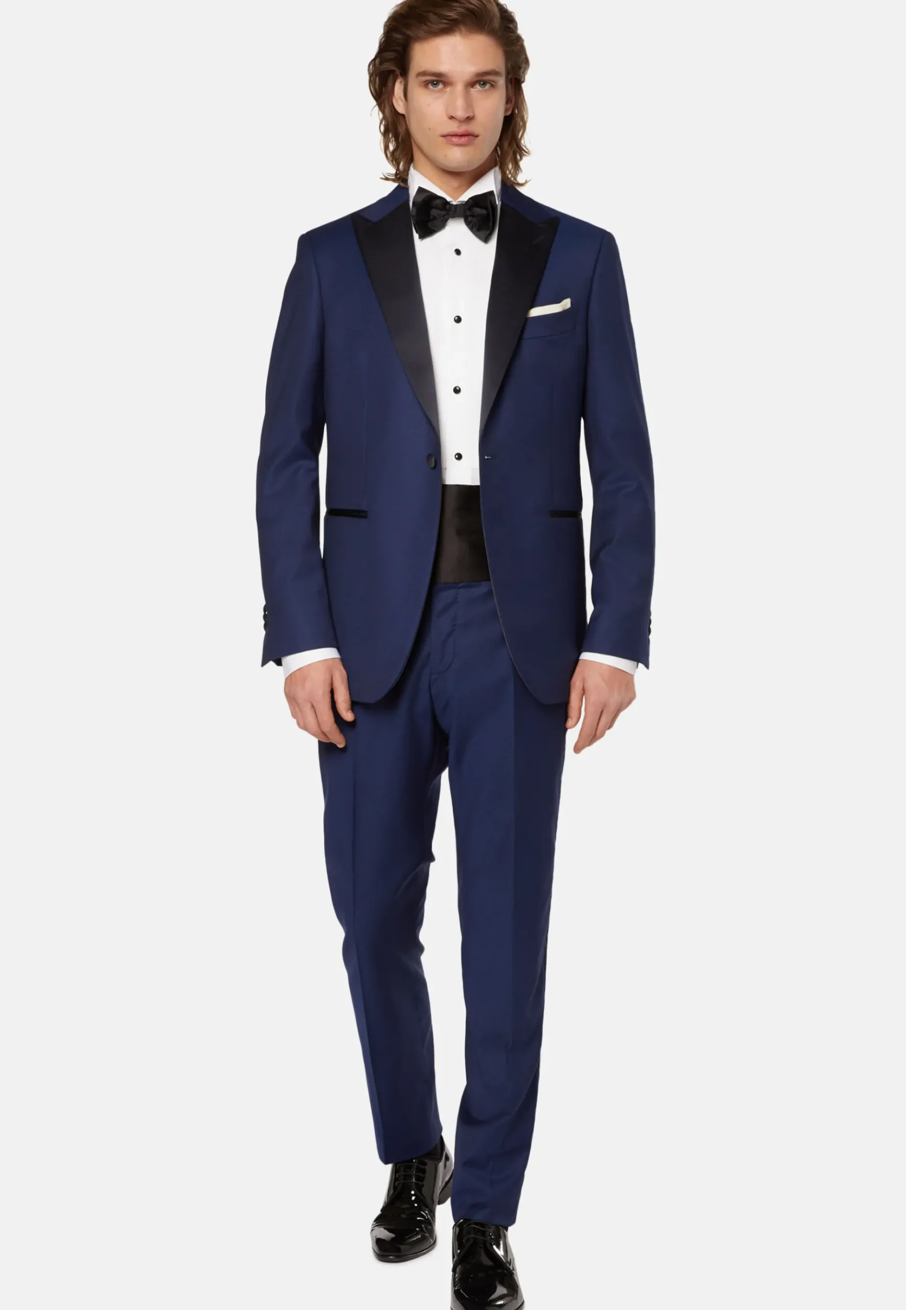 Boggi Milano Costume De Smoking En Laine Extensible