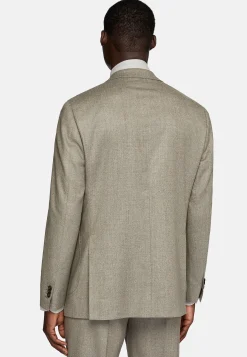 Boggi Milano Costume Gris Tourterelle En Pure Laine