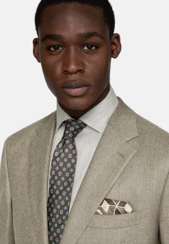 Boggi Milano Costume Gris Tourterelle En Pure Laine