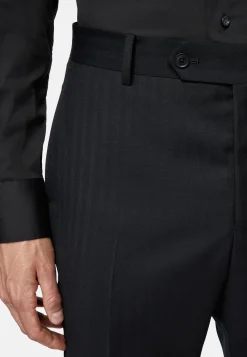 Boggi Milano Costume À Chevrons En Pure Laine