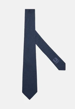 Boggi Milano Cravate Motif Pied-De-Poule En Soie