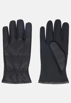 Boggi Milano Gants Matelassés En Tissu Technique