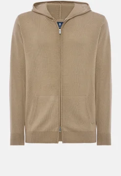 Boggi Milano Gilet à Capuche En Laine Mérinos