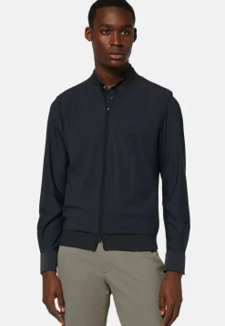 Boggi Milano Gilet En Maille Recyclée Et Jersey Technique