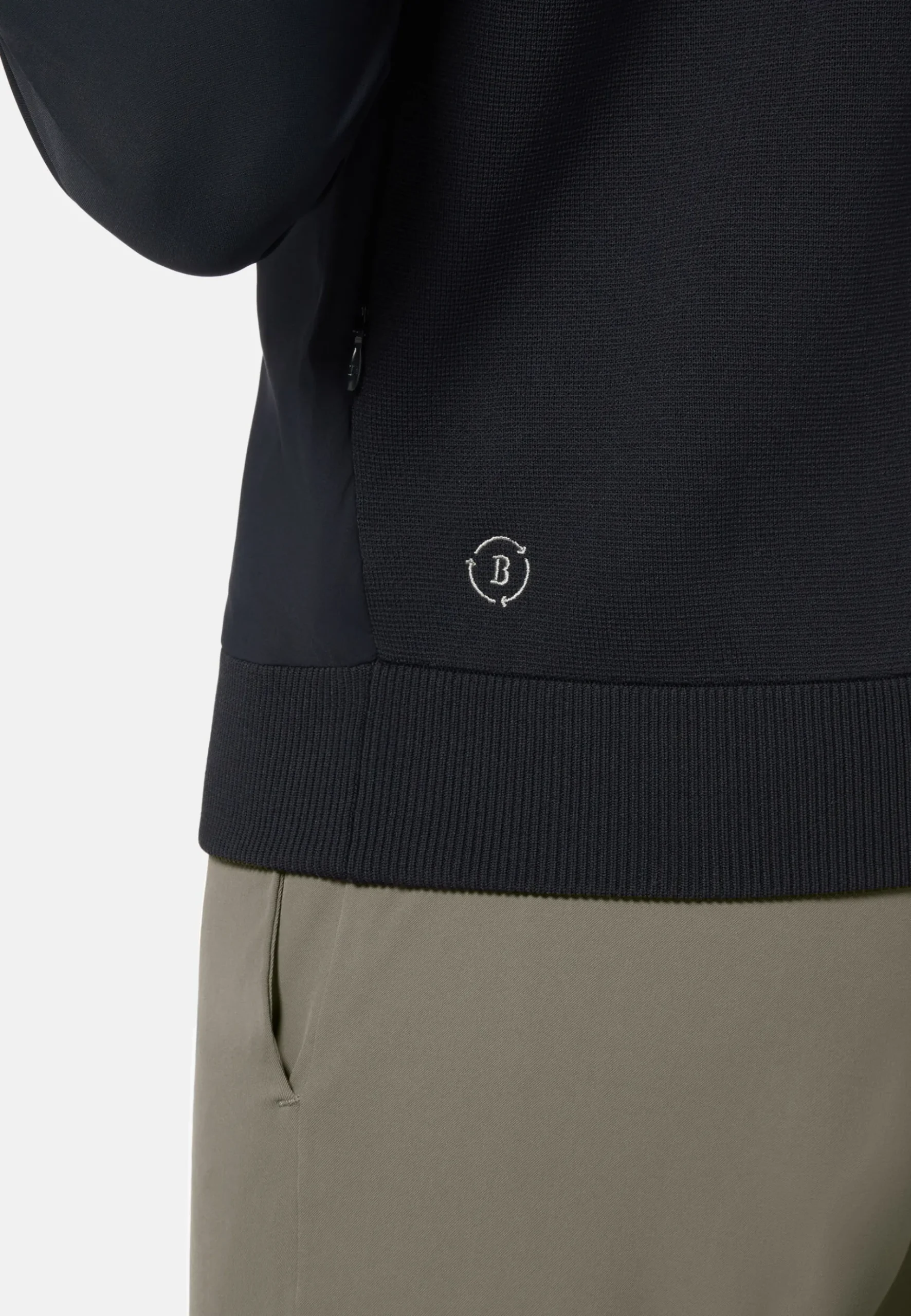 Boggi Milano Gilet En Maille Recyclée Et Jersey Technique