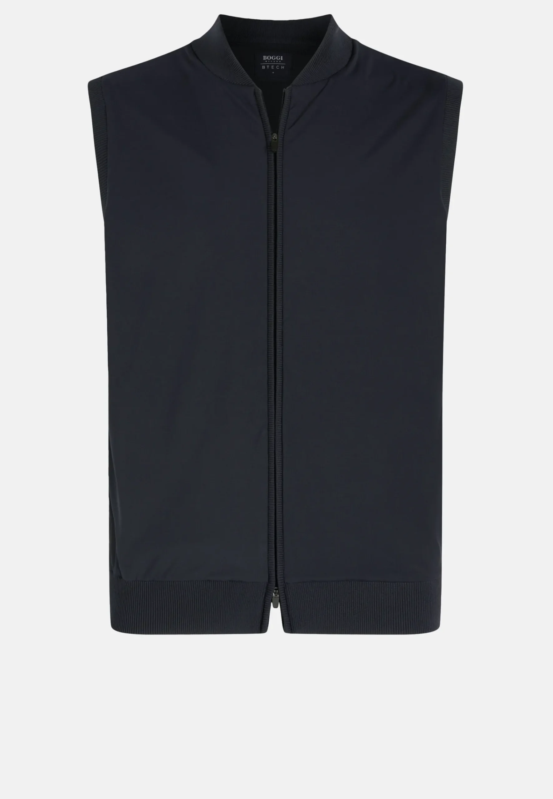 Boggi Milano Gilet En Maille Recyclée Et Jersey Technique
