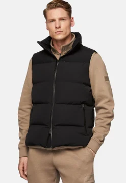 Boggi Milano Gilet En Nylon Extensible En Plume D'Oie B Tech