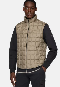 Boggi Milano Gilet En Tissu Technique De Plume D'Oie