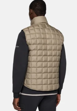 Boggi Milano Gilet En Tissu Technique De Plume D'Oie