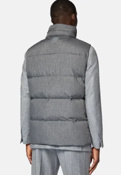 Boggi Milano Gilet En Tissu Technique De Plume D'Oie