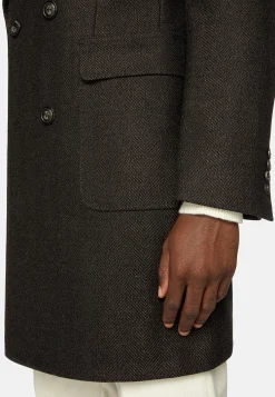 Boggi Milano Manteau Croisé En Laine