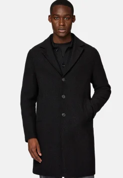 Boggi Milano Manteau En Laine À Simple Boutonnage