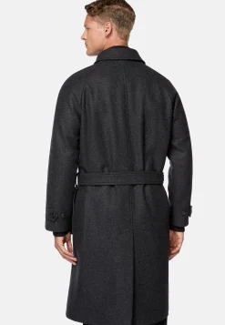 Boggi Milano Manteau En Laine À Simple Boutonnage