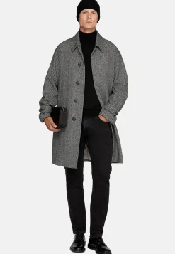 Boggi Milano Manteau En Laine À Simple Boutonnage