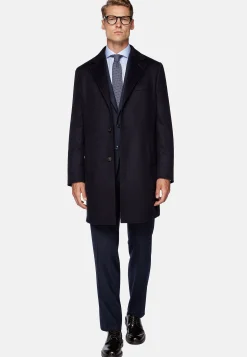 Boggi Milano Manteau En Pur Cachemire À Boutonnage Simple