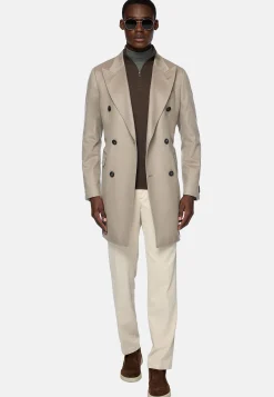 Boggi Milano Manteau En Pur Cachemire À Double Boutonnage