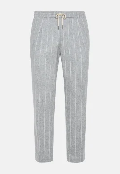 Boggi Milano Pantalon City En Flanelle À Fines Rayures