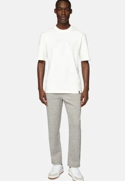 Boggi Milano Pantalon En Coton Mélangé Interlock