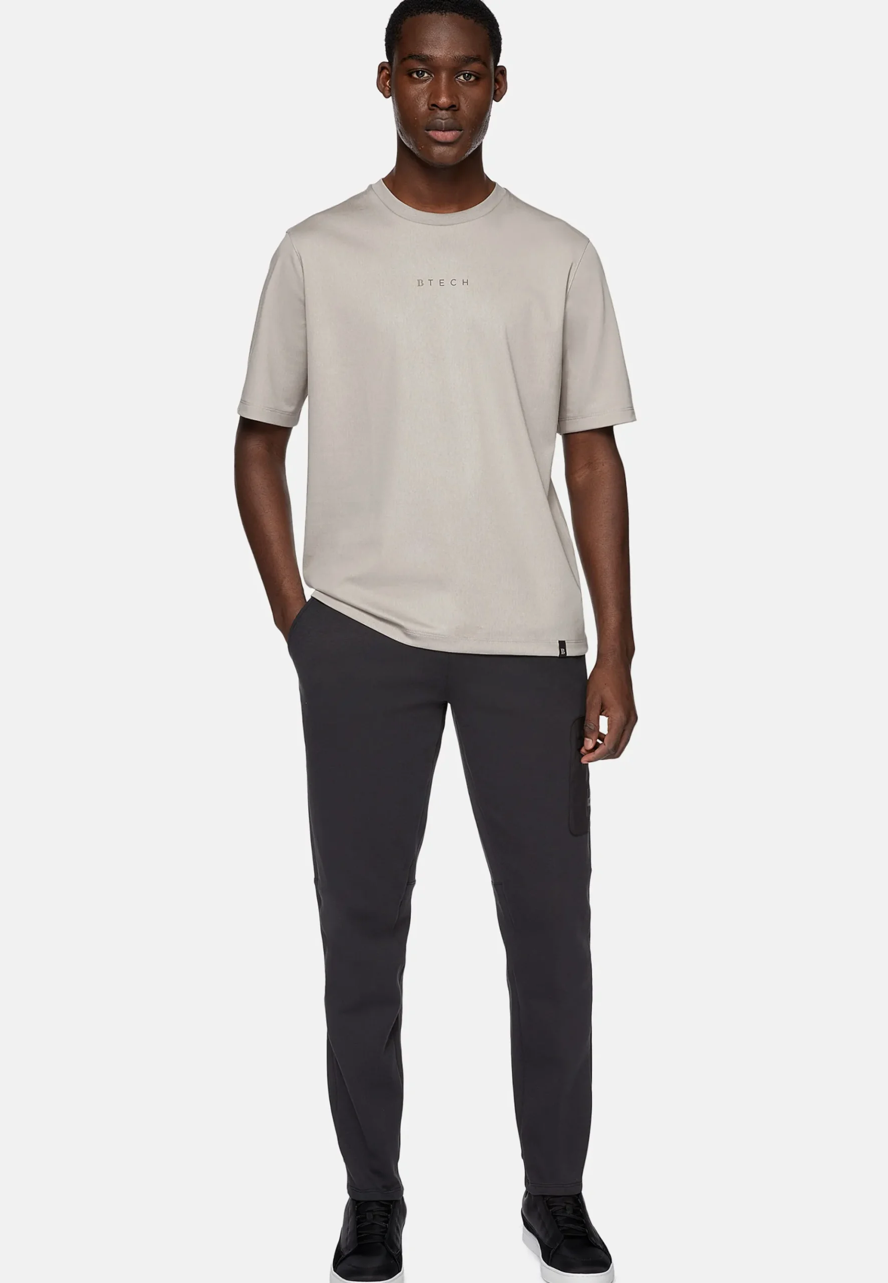 Boggi Milano Pantalon En Coton Mélangé Scuba Léger