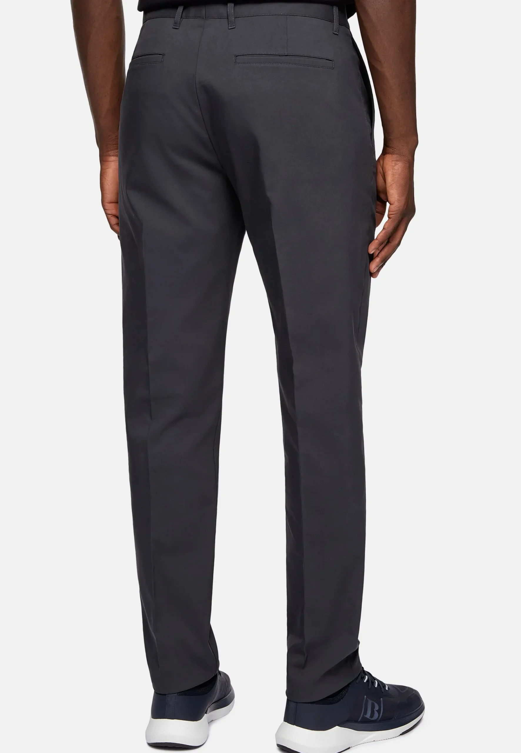 Boggi Milano Pantalon En Tissu Technique Et Coton