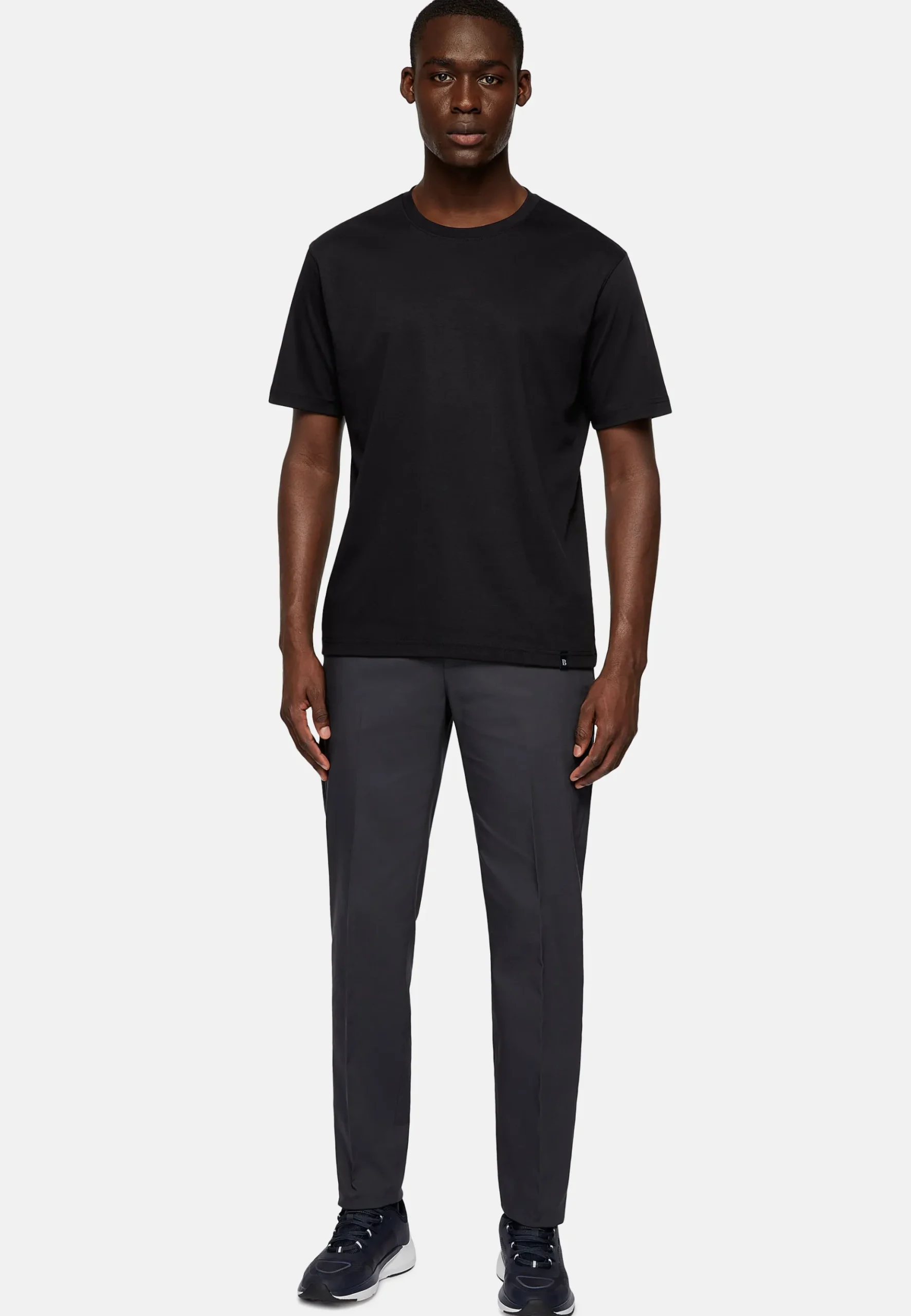 Boggi Milano Pantalon En Tissu Technique Et Coton