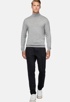 Boggi Milano Pantalon En Viscose Nylon Extensible