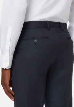 Boggi Milano Pantalon Micro Structurée En Laine