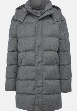 Boggi Milano Parka En Flanelle Rembourrée En Plume D'Oie