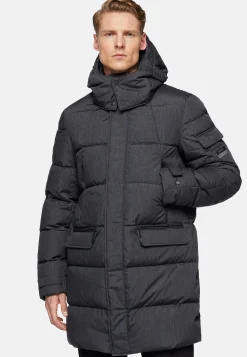 Boggi Milano Parka En Tissu Technique Plume D'Oie BTech