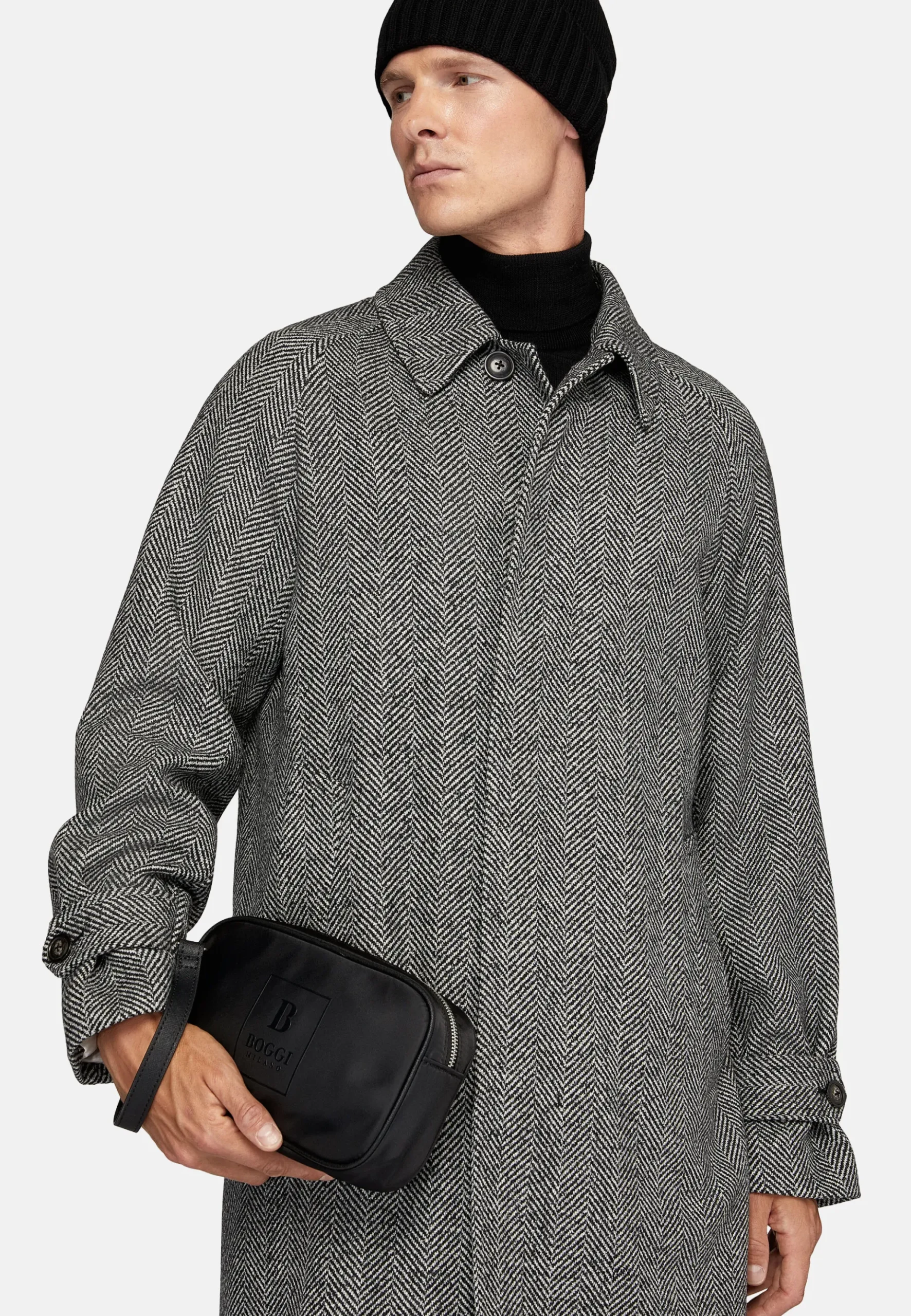 Boggi Milano Pochette Clutch En Tissu Technique