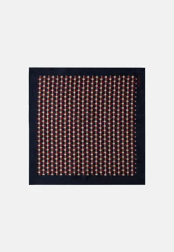 Boggi Milano Pochette Motif Géométrique En Soie