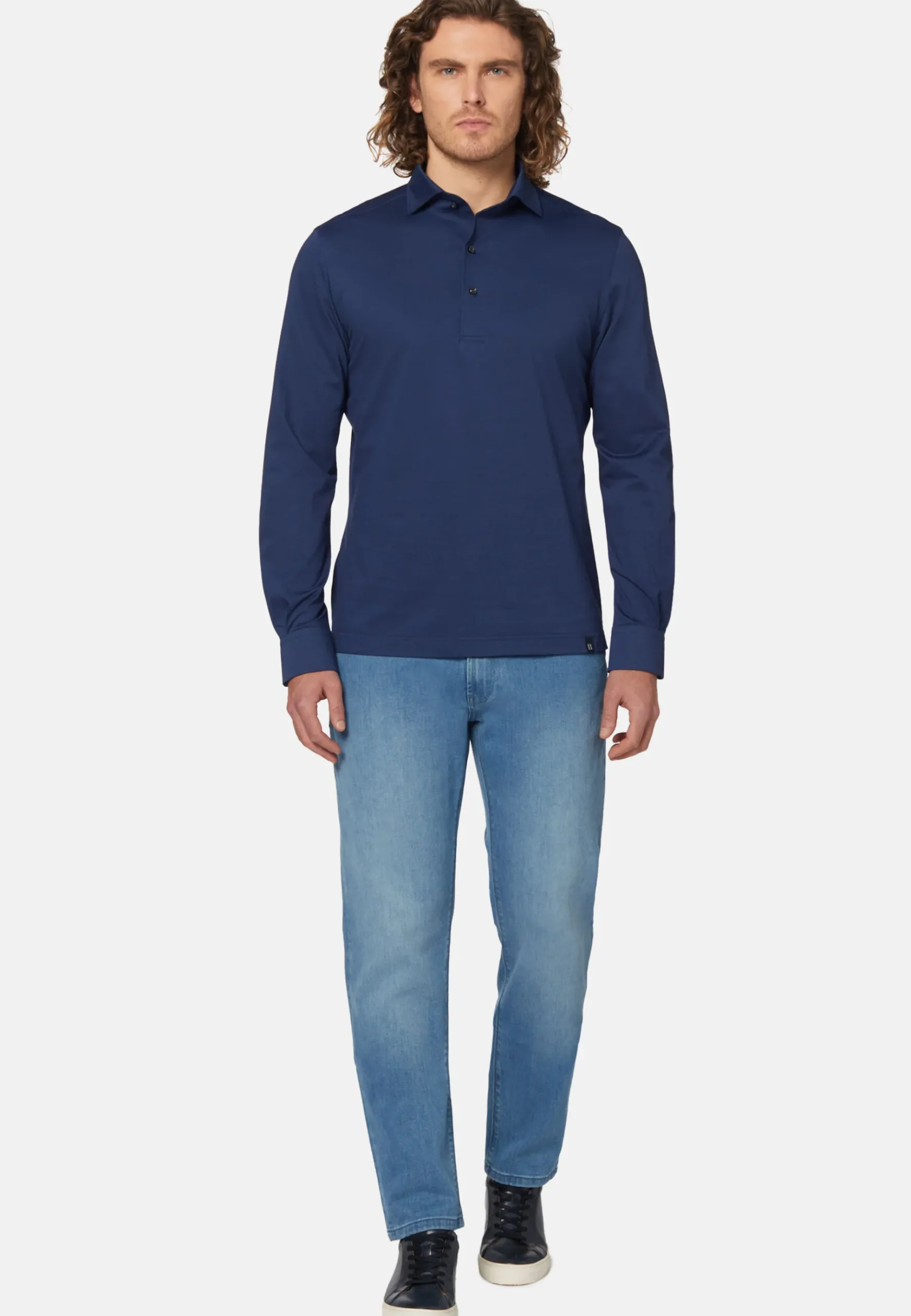 Boggi Milano Polo En Jersey Japonais