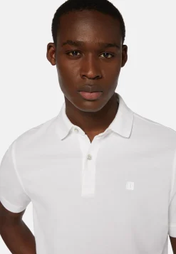 Boggi Milano Polo En Piqué De Coton Coupe Droite