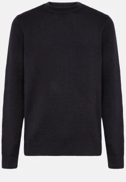 Boggi Milano Pull Col Rond Avec Points En Laine Mérinos