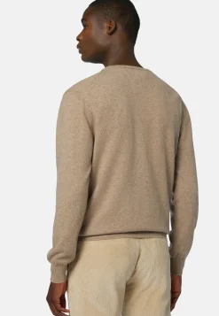 Boggi Milano Pull Col Rond En Cachemire