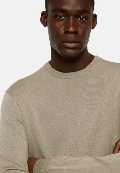 Boggi Milano Pull Col Rond En Laine Mérinos