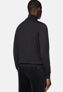 Boggi Milano Pull Col Roulé En Laine Mérinos