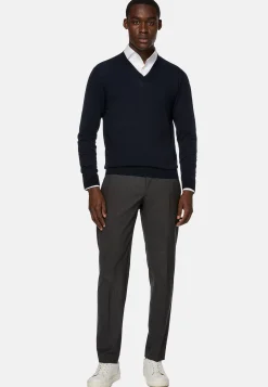 Boggi Milano Pull Col V En Laine Mérinos