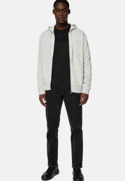 Boggi Milano Pull Full Zip À Capuche En Cachemire Mélangé