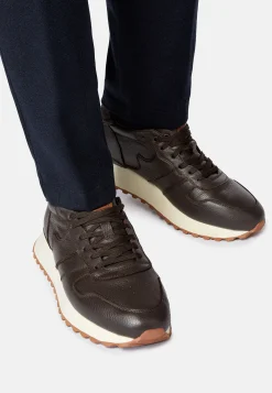 Boggi Milano Sneakers En Cuir Foulonné