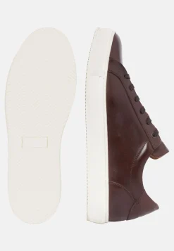 Boggi Milano Sneakers Marron En Cuir
