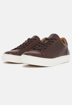 Boggi Milano Sneakers Marron En Cuir