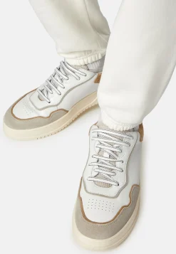 Boggi Milano Sneakers Mix Cuir Et Velours