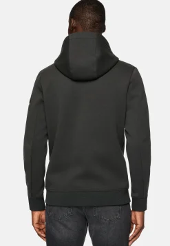 Boggi Milano Sweat Full Zip À Double Capuche En Scuba