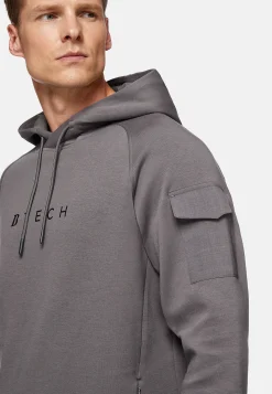 Boggi Milano Sweat-Shirt À Capuche En Coton Mélangé Scuba Léger