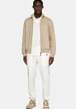 Boggi Milano Sweat-Shirt Full Zip Avec Col Montant En Coton