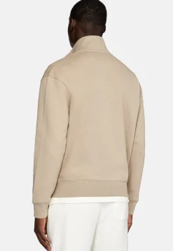 Boggi Milano Sweat-Shirt Full Zip Avec Col Montant En Coton